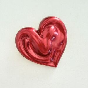 Kırmızı Kalp Broş