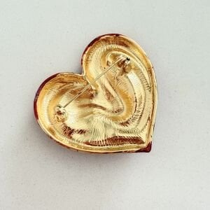 Kırmızı Kalp Broş