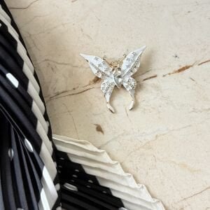 Kelebek Broş Fular Kombin (70*70cm)