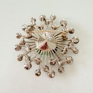 Yeşil Taşlı Broş