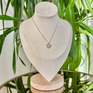 Özel Seri Taş Detaylı Kalp Kolye