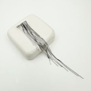 Özel Seri Çoklu Sallantılı Silver Zincir Kıkırdak Küpe (sol kulak uyumludur)