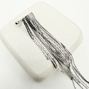 Özel Seri Çoklu Sallantılı Silver Zincir Kıkırdak Küpe (sol kulak uyumludur)