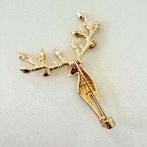 Taşlı Geyik Broş