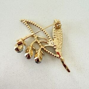 Taşlı Tomurcuk Broş