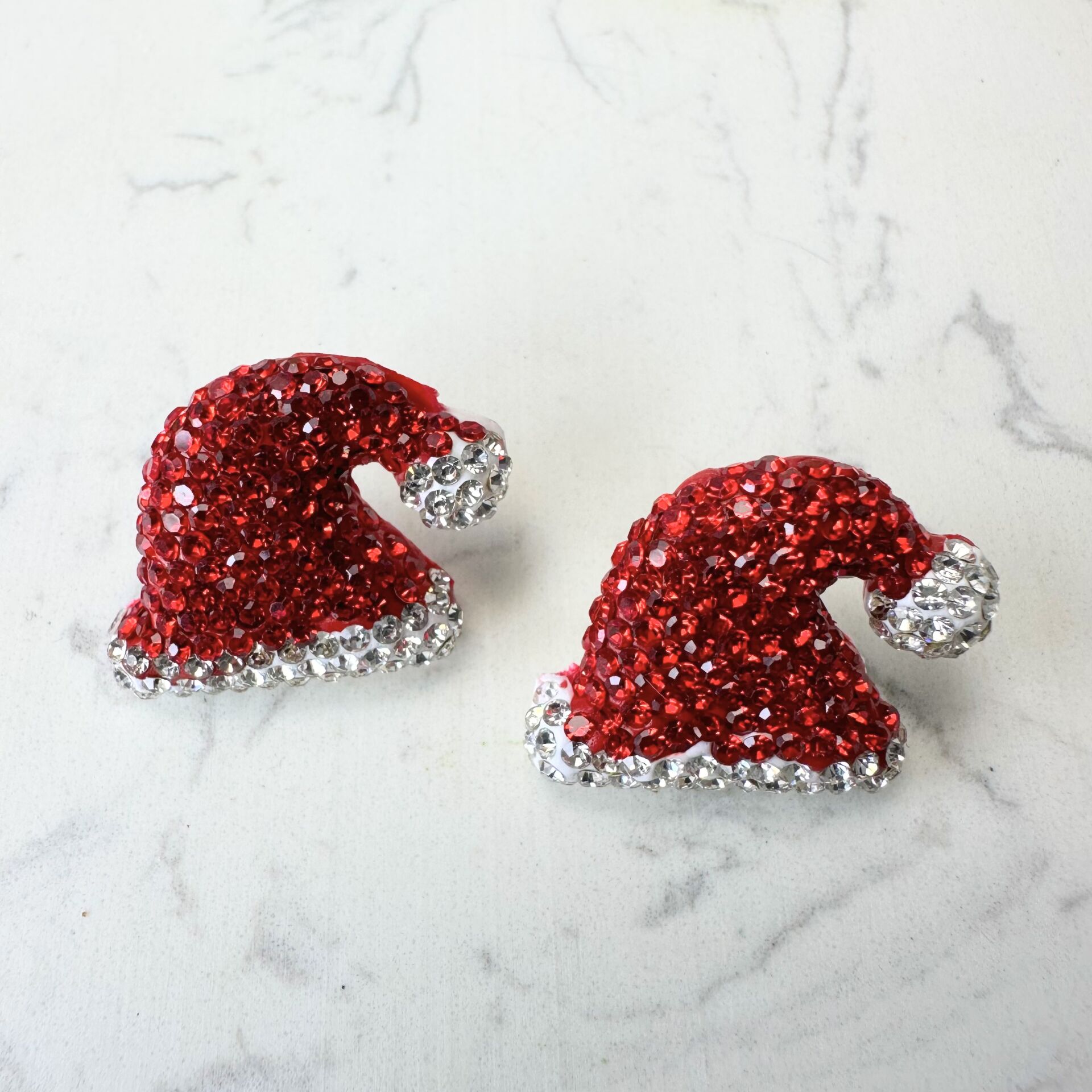 Noel Baba Şapka Figürlü Küpe