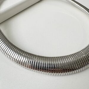 Özel Seri Tırtıklı Kolye -silver-