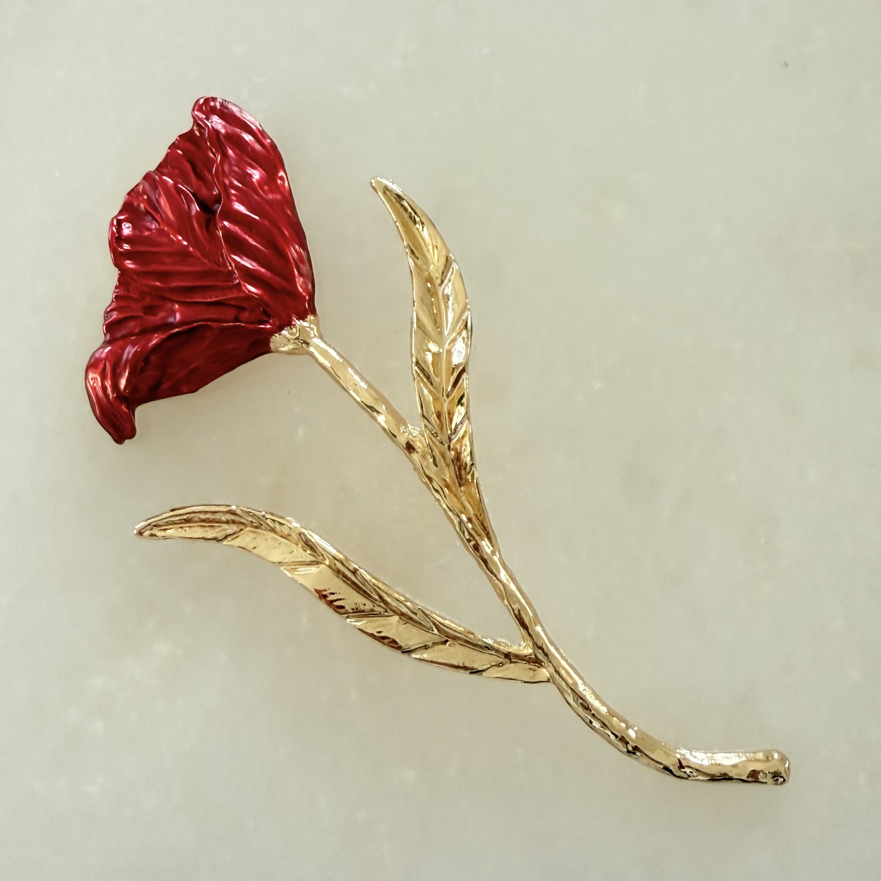 Kırmızı Gül Broş