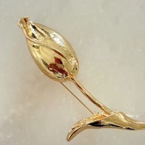 Gold Lale Broş