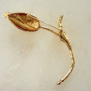 Gold Lale Broş