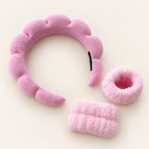 Pembe Makyaj Tacı Ve Bileklik