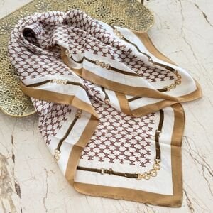 Marka Model İpek Saten Fular (90*90cm)