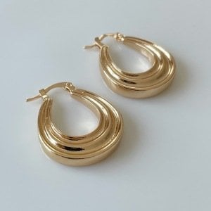 Gold Çanta Küpe