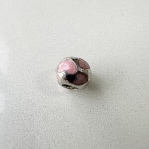 Pembe Kalpli Mineli Top Charm