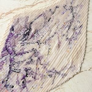 Yelpaze Broş İpek Saten Pliseli Fular Kombin