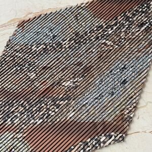 Ayıcık Broş Varaklı Leopar İpek Saten Pliseli Fular