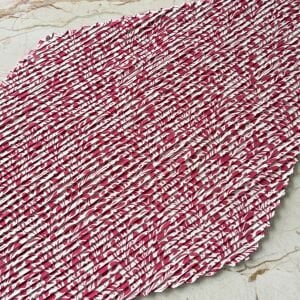 Pembe Çiçek Broş Pliseli İpek Saten Fular Kombin