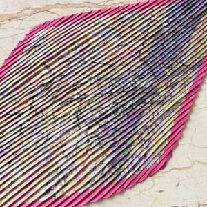 Beyaz Laleler Broş Pliseli İpek Saten Fular Kombin