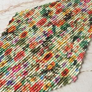 Renkli Kelebek Broş Pliseli İpek Saten Fular Kombin