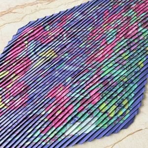 Çiçek Broş Pliseli İpek Saten Fular Kombin