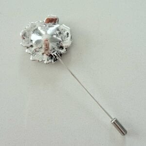 Taşlı Çiçek İğneli Broş