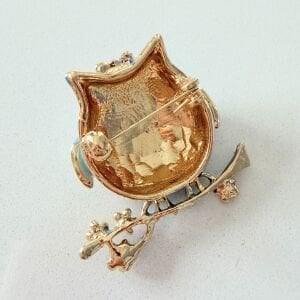 Mineli Baykuş Broş