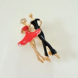 Dansçı Çift Broş