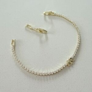 Altın Kaplama Fil Figürlü Su Yolu Bileklik