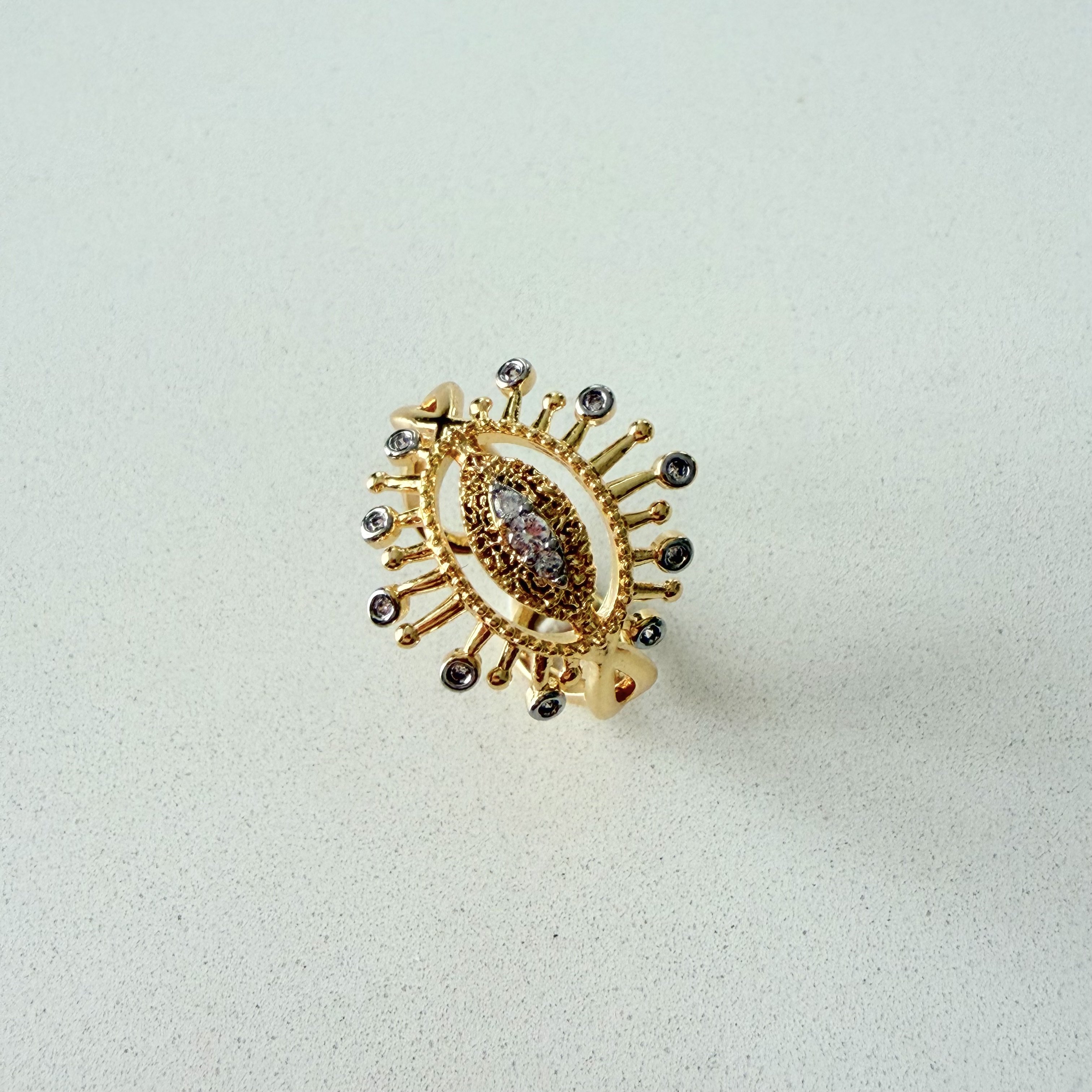 Altın Kaplama Taşlı Yüzük