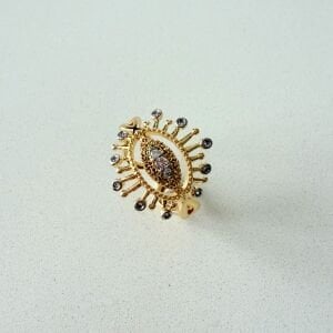 Altın Kaplama Taşlı Yüzük