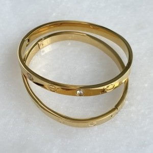 Marka Model Çelik Kelepçe Gold