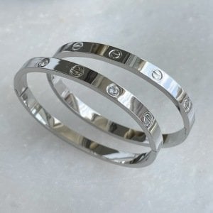 Marka Model Çelik Kelepçe Silver