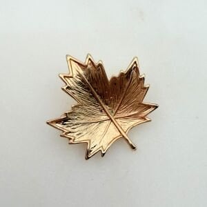 Gold Yaprak Broş