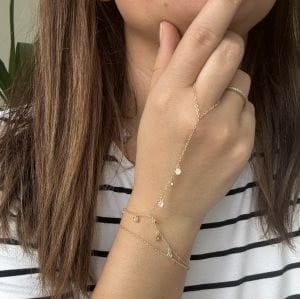 Altın Kaplama Sallantılı Taşlı Şahmeran