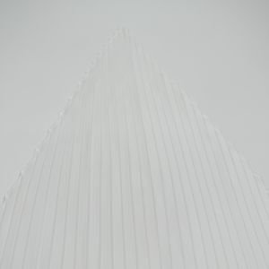 Beyaz Pliseli İpek Saten Fular