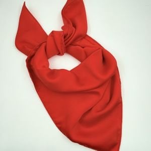 Kırmızı İpek Saten Fular