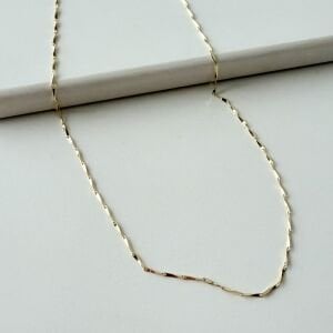 Altın Kaplama İnci Prizma Kolye (60cm)