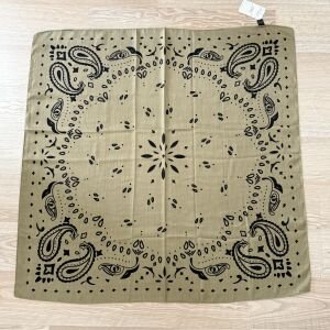 Haki Desenli Şal  90*90cm