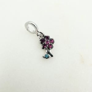 Pembe Çiçek Charm