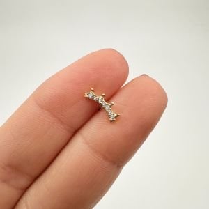 Taç Figür Tragus Küpe