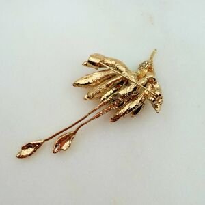 Renkli Mineli Kırlangıç Broş