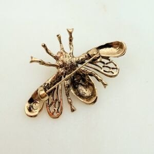 İnci Detaylı Kelebek Broş