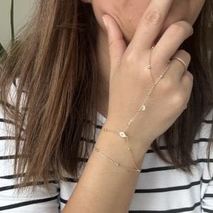 Altın Kaplama Göz Figürlü Şahmeran