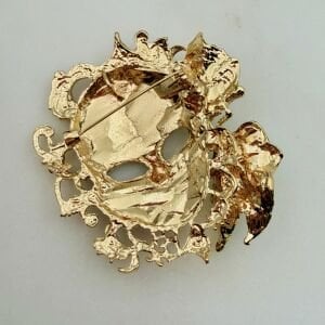 Mavi Mineli Maske Broş