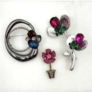 Renkli Ruh 3’lü Broş Seti