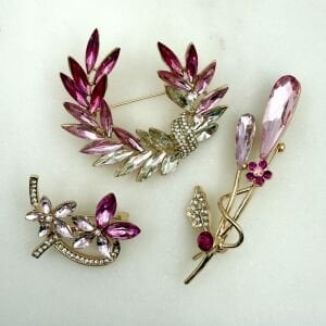 Pembe Düşler 3’lü Broş Seti