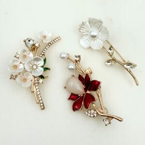Baharın Kalbi 3’lü Broş Seti