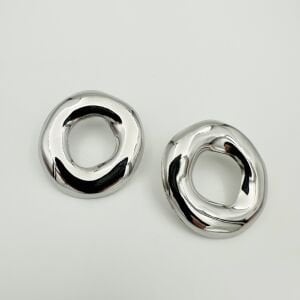 Altın Kaplama Silver İçi Boş Halka Küpe