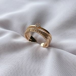 Taşlı 3 sıra Yüzük