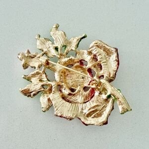 Taşlı Gül Broş